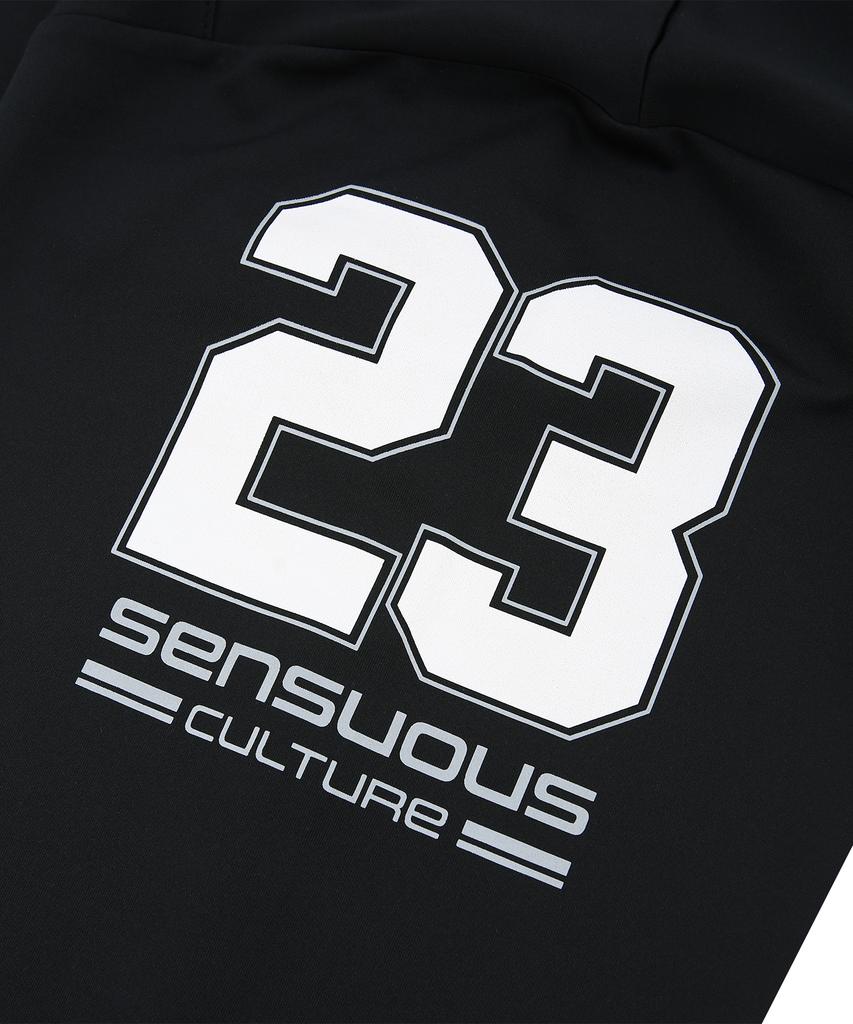 EASY NO EASY Long Sleeve Football Jersey - Black
