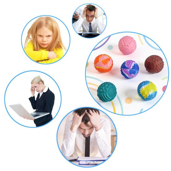 Silicone Magnetic Ball Fidget Toy Stress Relief Sensory Toy with Textures Quiet Office Desk Toy for Women Men Teens