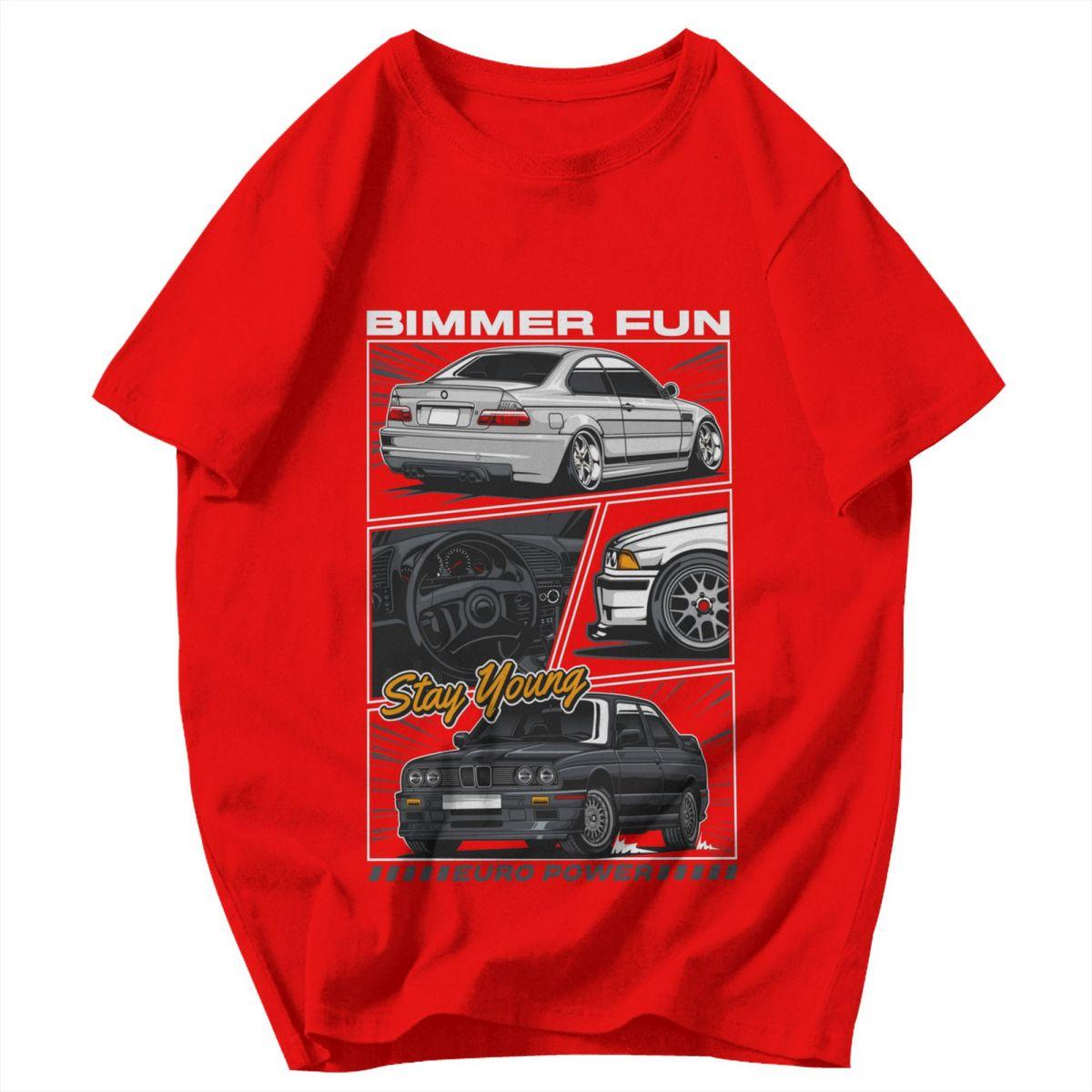 

Men T Shirt E36 Sport Car Illustration Pops Y2K Graphic Short Sleeve Unisex Clothing T Shirts S