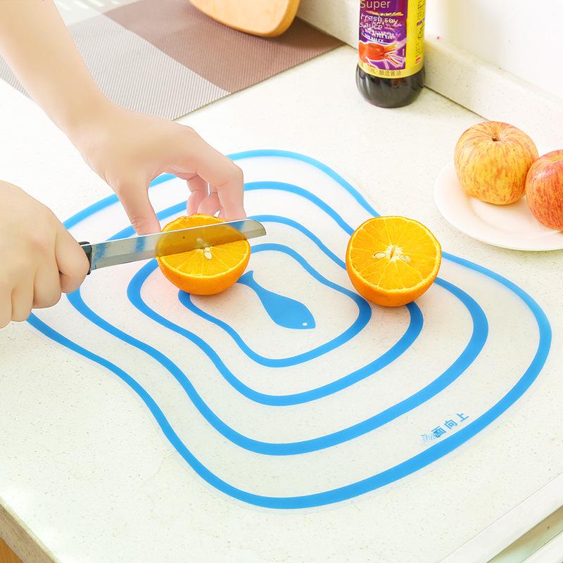 

Non-Slip Transparent Frosted Chopping Board for Kitchen Small (Random Color)