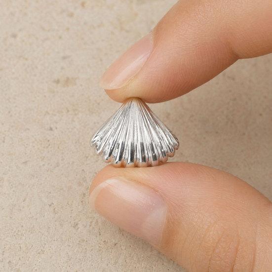 1 Pair Shell Earrings for Women, Chunky Vintage Ribbed Shell Shaped Earrings, Summer Beach Jewelry Gifts