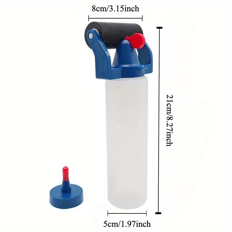 Glue Roller Bottle Set for Woodworking and Crafts, Glue Bottle with Glue Roller, Portable Simple Wood Glue Applicator Set
