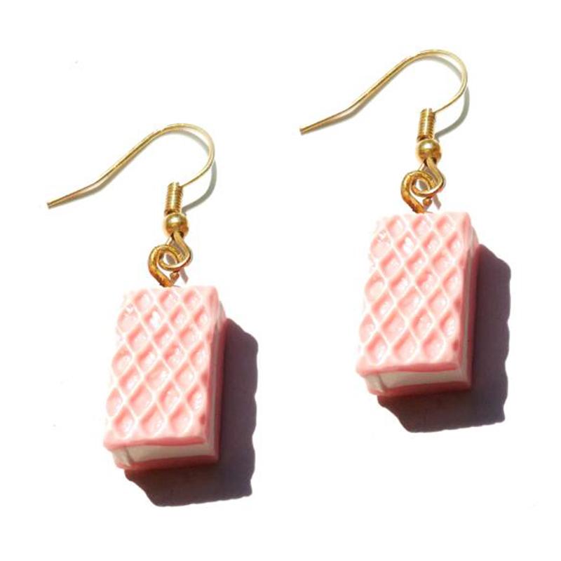 Earring For Women Resin Drop Custom Made Handmade Cute Girls Sweet Gift Cookies Macaron Cake Food Donuts