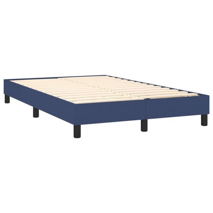 Sommier à lattes avec matelas - Maison Exclusive - 120x200 cm - Tête de lit réglable - Bleu