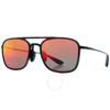 Maui Jim Keokea Hawaii Lava Navigator Unisex Sunglasses Rm447 04t 55