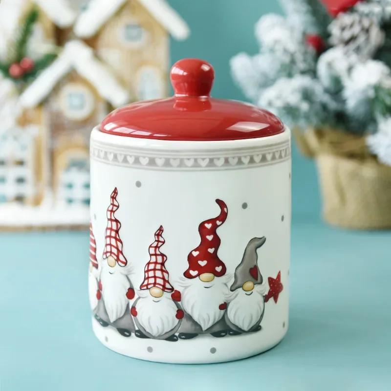 Christmas Plates Ceramic Dinner Plates Household Tableware Food Dining Plates Afternoon Tea Dessert Tray Kitchen Supplies