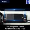 Für SKODA KAROQ 18-22 Navigationsbildschirm Transparente TPU Schutzfolie Kratzfest Reparaturfolie Zubehör Umbau