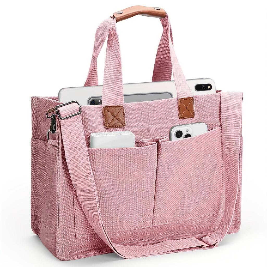 Borsa Tote in Tela da Donna di Grande Capacità per Uso Quotidiano