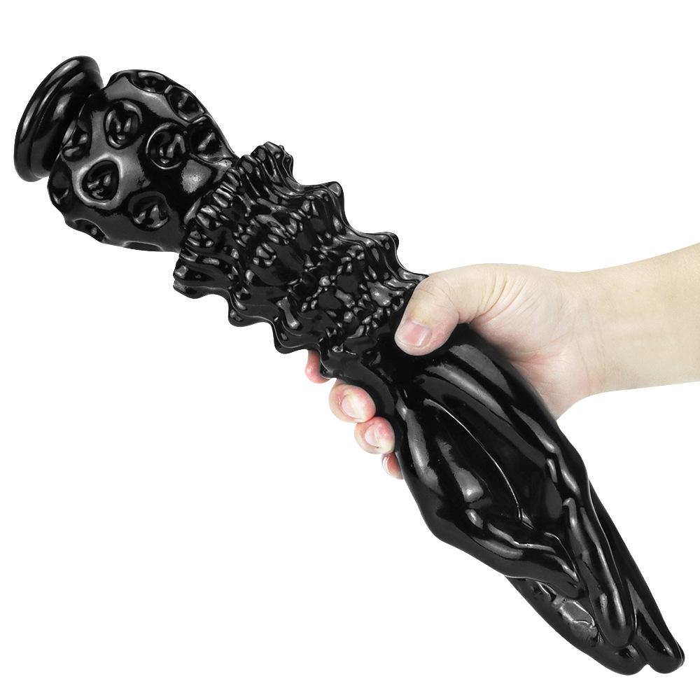 37CM BDSM Fisting Velká Černá Dospělá Sexuální Hračka XXL Dildo pro Anál Velká Péro Simulace Ruka Strapon Otrok Měkké Dildo