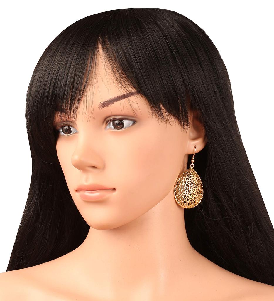 Touchstone Indian Bollywood Bahubali Fame Ethnic Royal Charm Faux Pearl Designer Jewelry Jhumki Earrings for Women Gold or White no gems Tone. ,