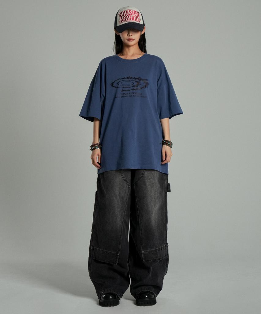 IDWS Swift Symbol Dying T-Shirt Deep Blue
