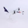 20CM Diecast Metal Fedex Express ATR Aircraft Model Planel Airplane Model Toy for Display Collection home Decor Gift