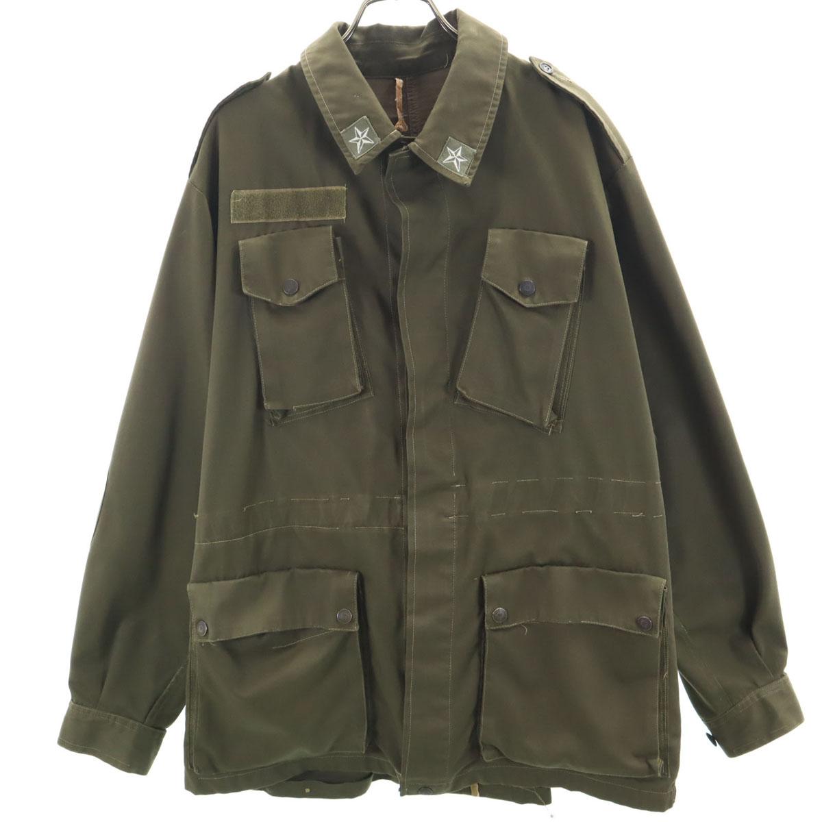 

ITALIAN ARMY 70s vintage Combat Jacket khaki Military Euro Men s Used