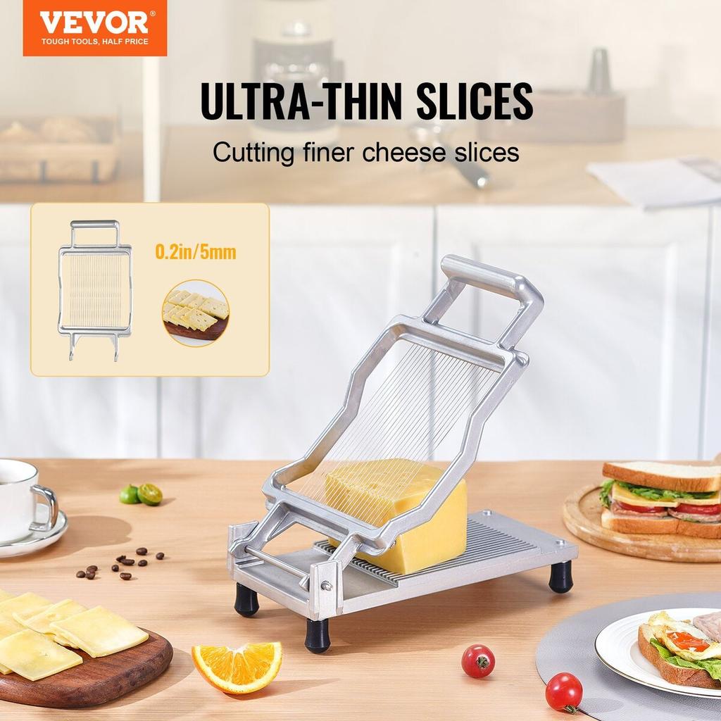 Cheese Cutter with Wire Cheeser Butter Cutting 0.2" Thin Cheese Slicer