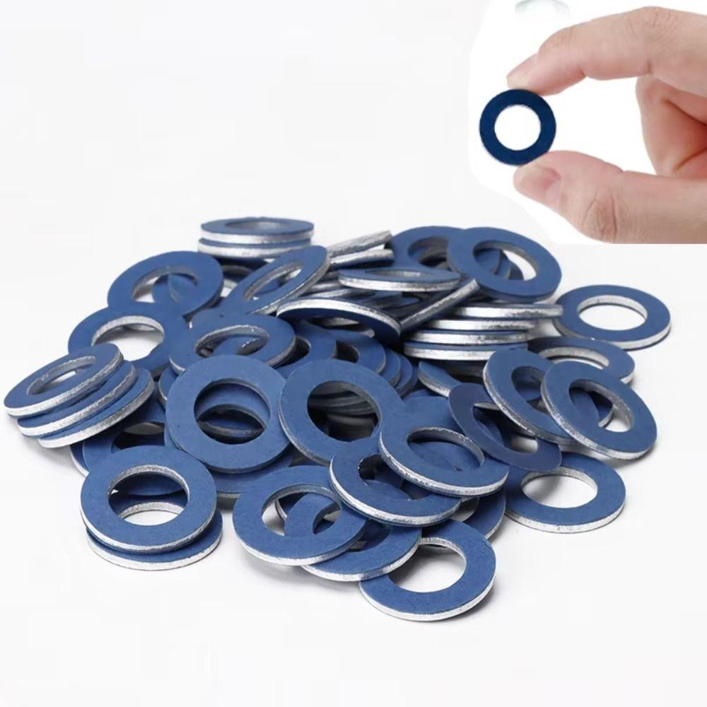 10pcs Aluminum Material Oil Drain Plug Gaskets Engine Oil Drain Plug Oil Change Service