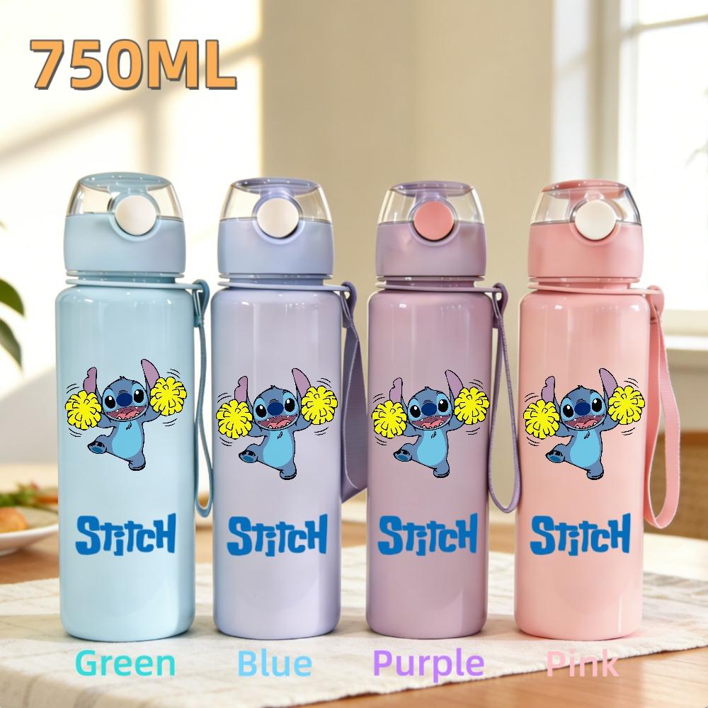 Cute And Charming Stitch Water Bottle 800ml Children 304 stainless steel thermos cup Girls Boys Sports Mug School Office Attachment Present