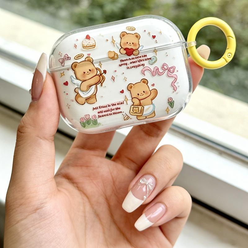 Butter bread bear for AirPods protective cover 1 Japan and Korea Apple wireless Bluetooth 1st generation Pro1 earphone cover