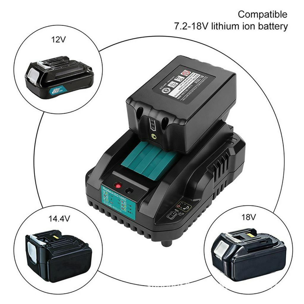 120W Single Li-ion Battery Charger for Makita BH1120 BL1815 Ect Electrician with Li-ion Battery 14.4V and 18V