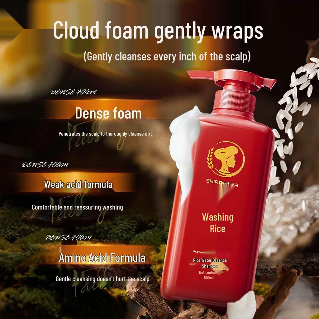 White Dolphin Anti-Schuppen Öl-Kontroll-Shampoo mit Rotem Yao-Reis - Glatt, Glanz, Erfrischt und Volumen