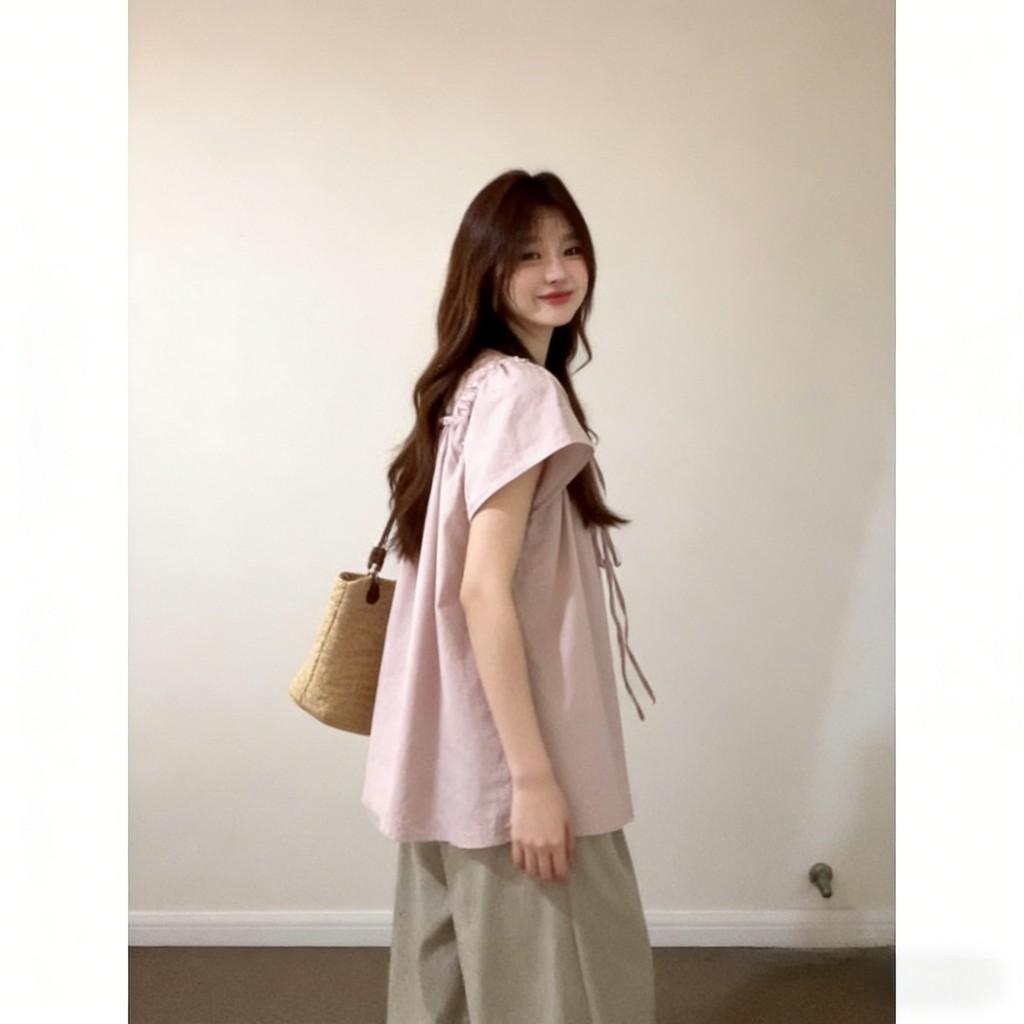 Summer Womens Casual Set With Silklike Fabric For Office And Daily Wear