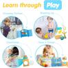 Premium Montessori Felt Baby Cloth Book Boys Interactive Quiet Busy Life Skills Fine Motor Travel Educational Toys