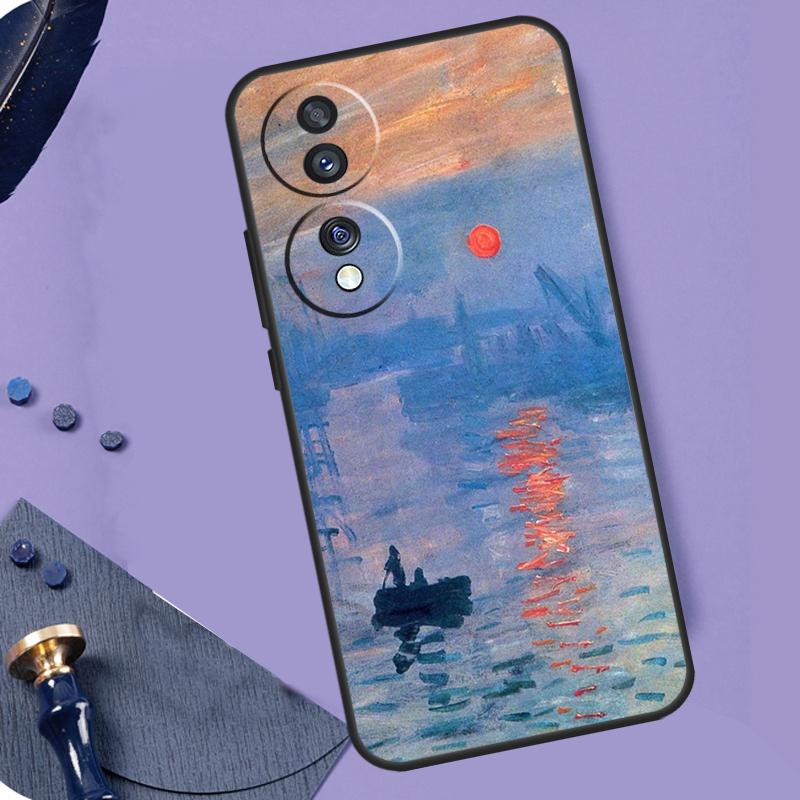 Claude Monet Art Painting For Honor Magic 6 5 Pro Lite 50 70 90 Case For Honor X9b X8b X7 X8 X9 X6a X7a X8a X9a Cover
