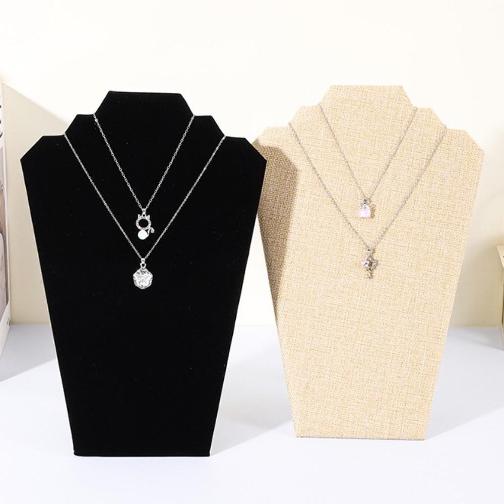 Velvet Jewelry Display Stand Black Necklace Holder Stand New Necklace Shelf  Jewelry Shop Window