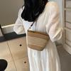 Fashion Summer Straw Crossbody Bag Beach Holiday Shopping Woven Shoulder Handbag Messenger Purses For Women Bags