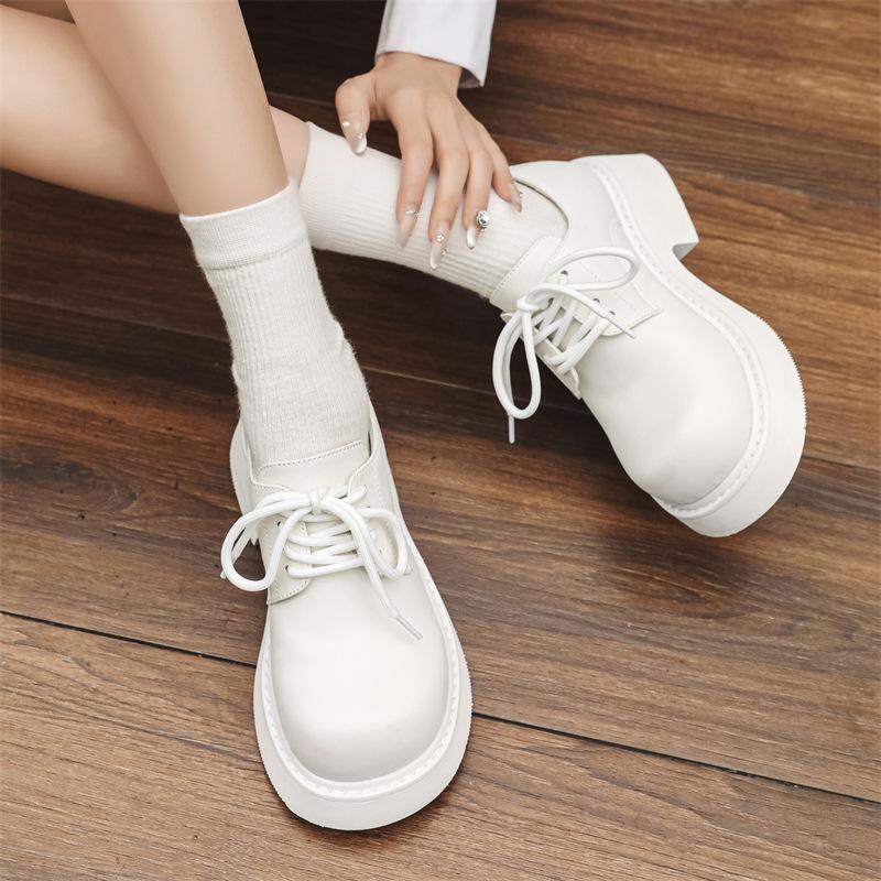 Men's shoes autumn 2024 low-top Martin shoes platform heightening British style business men's casual big head shoes 5778-J