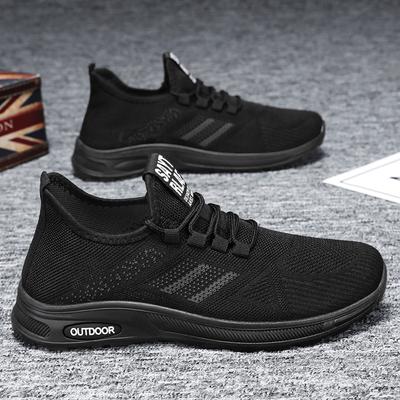 Shoes Men'S Autumn Breathable Fly-Woven Casual Sports Shoes Men'S Soft-Soled Lightweight Running Shoes