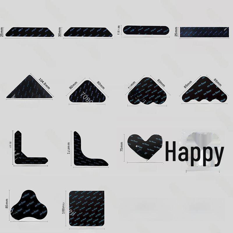 Non-slip carpet stickers for secure, traceless grip - washable, double-sided, no glue needed.