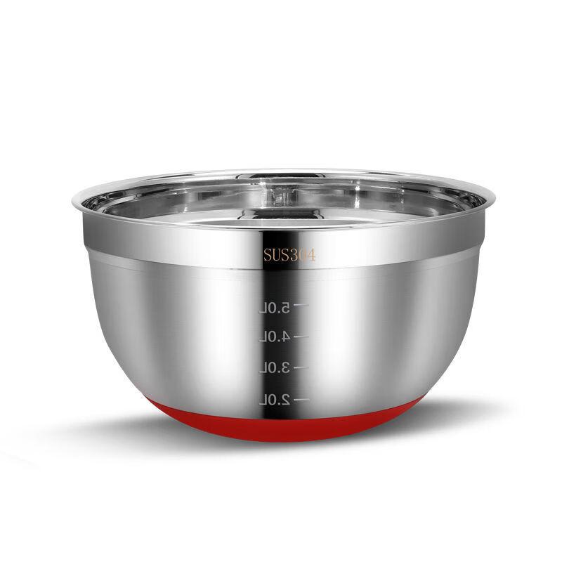 Shengjia 304 Stainless Steel Salad Bowl with Scale 20cm