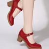 Mid-heel Soft-soled Dance Shoes for Women, Middle-aged and Elderly Mothers, Soft, Comfortable, Wear-resistant and Versatile High Heels