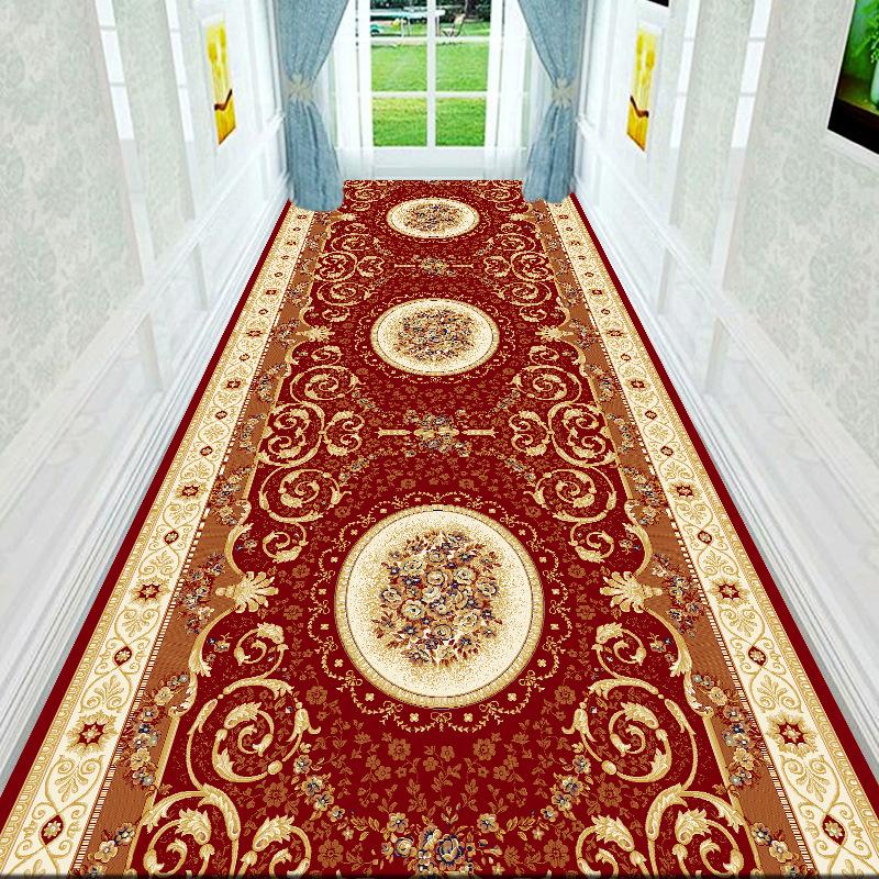 

Corridor Carpet Flower and Grass Floor Mat Door Entrance Corridor Hallway Staircase Long Strip Home Carpet W80*L200CM