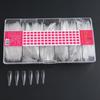 Jieliya Transparent Seamless Dual-Use Nail Tips - 50 Piece Pack