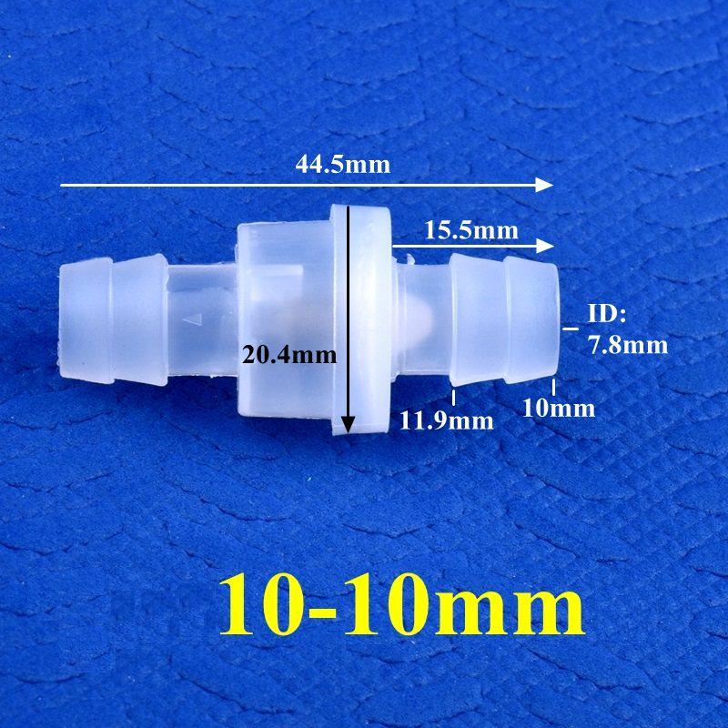 Plastový zpětný ventil s ostnem - Malý zpětný uzávěr pro vodu a kapaliny