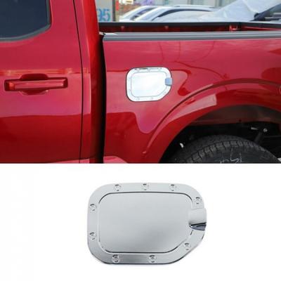 Chrome Fuel Filler Door Gas Tank Cap Cover Trim for Ford F-150 + Accessories