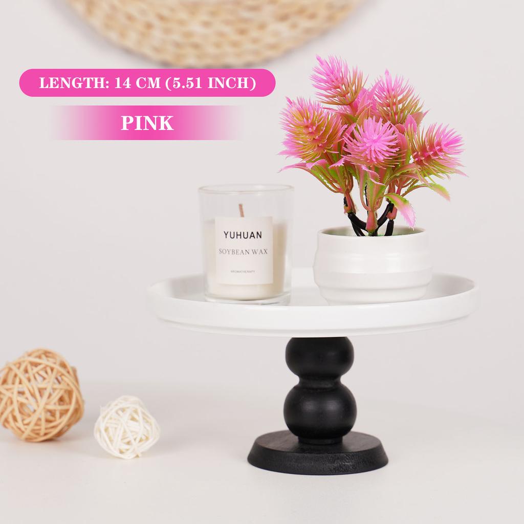 Umělé Mini Rostliny Bonsaj Malé Simulované Šišky Květináče Falešné Květiny Kancelářský Stůl Květináčové Ozdoby Zahrada Domácí Dekorace