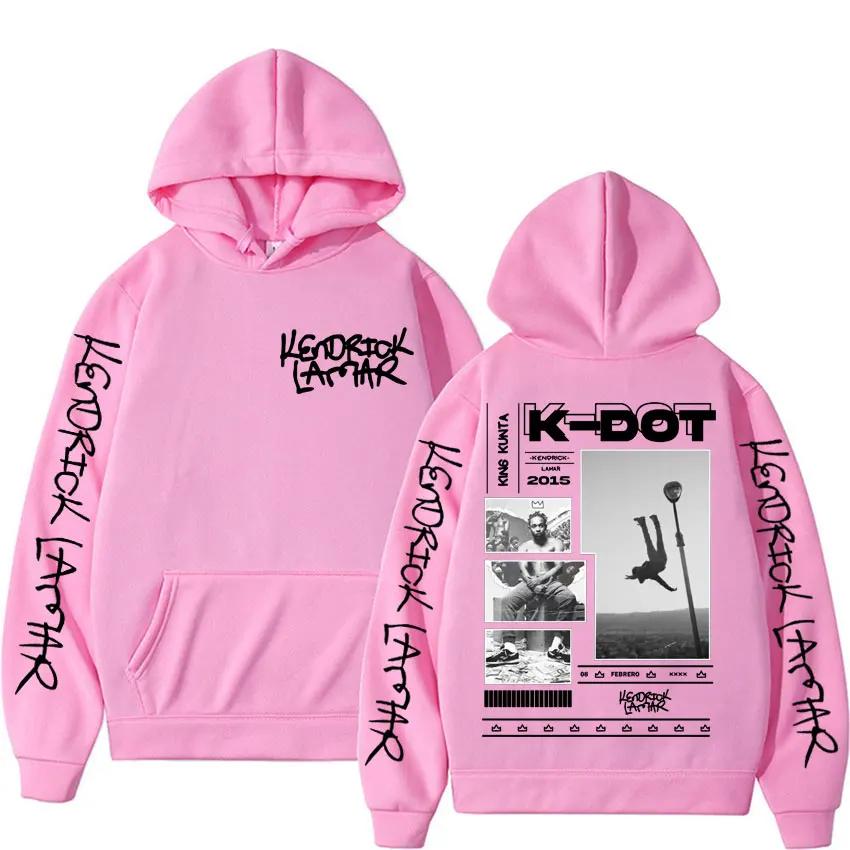 Rapper Kendrick Lamar King Kunta Cover Hoodies Mens Clothing Harajuku Vintage Gothic Sweatshirt Unisex Casual Fleece Cozy Hooded