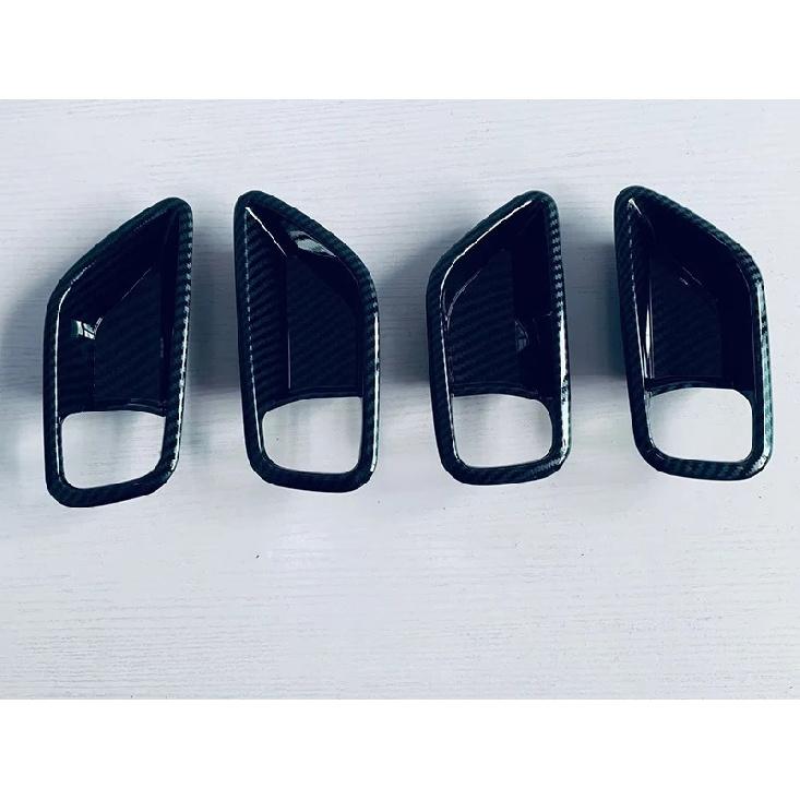 For Suzuki Swift ZC ZD 2024 2025 Carbon fiber style Inner Door Handle Cover Catch Bowl Trim ert Bezel Frame Garnish