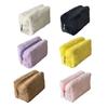Plush Cosmetic Bag Portable Travel Makeup Bag Fuzzy Toiletry Bag for Women Skincare Products Makeup Brushes