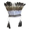Feather Headdress Layered Headpiece Woven for Cosplay, Stage Performance