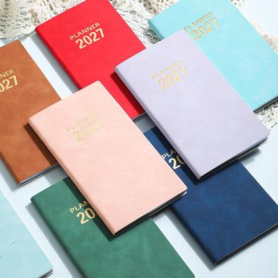 2027 English Daily Planner: 365-Day Portable Notebook with Calendar