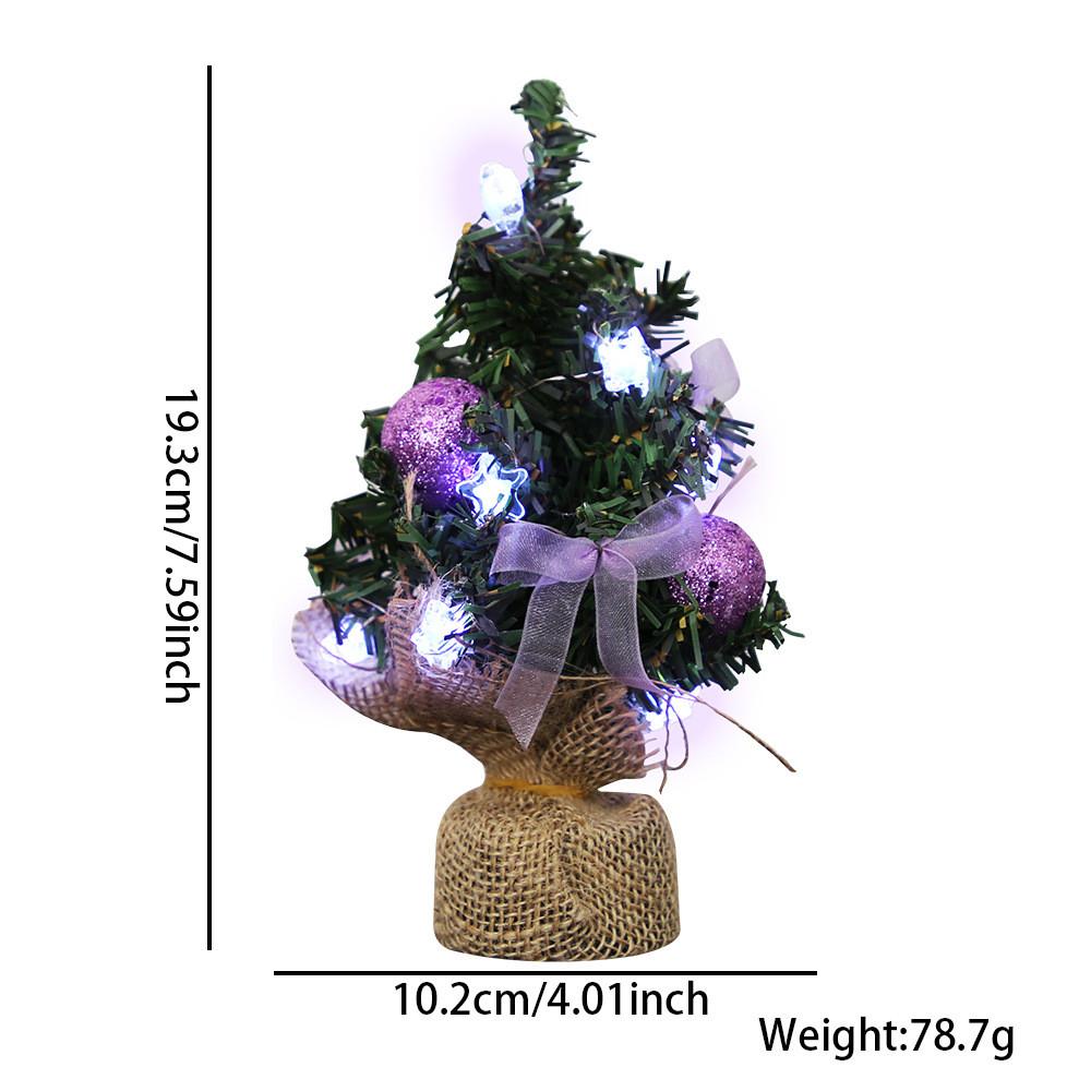 Mini Delightful Christmas Tree With Radiant Led Lights For Beautiful Festive Home Design