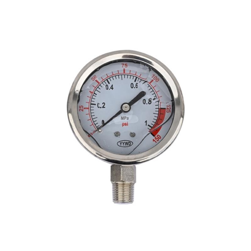 

Clear Read Industrial Radial Pressure Meter 0-0.1Mpa/3.0Mpa Ranges High Durability Copper Cores For Hydraulic Systems