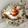 1pc squirrel book Pattern Umbrella Design Automatic Opening and Closing Umbrella, High-quality Travel Umbrella, Lightweight and Portable, -61