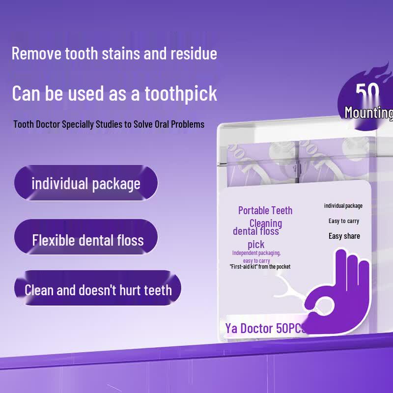 Dr. Tooth Portable Dental Floss Sticks