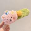 Plush Bear Hair Clip for Women Fashion Large Duckbill Clip Sweet Cute Girl Side Clip Hairpin