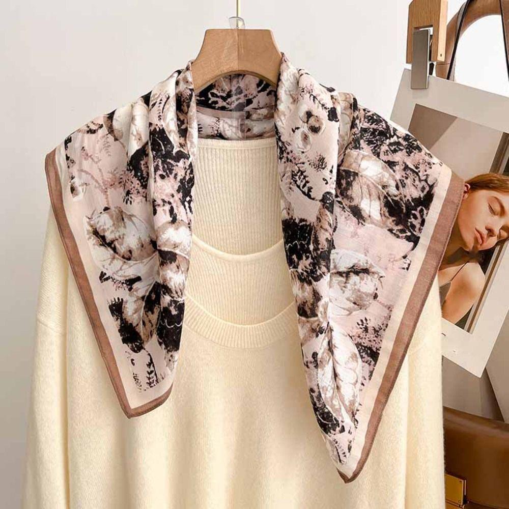 

Print Cotton Scarf Breathable Hairscarf Women Bandana 1