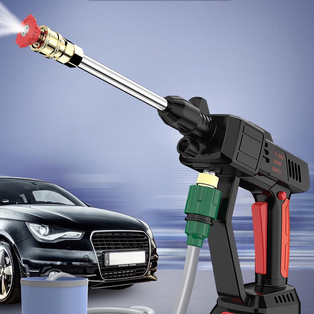 200W High Pressure Washer Car Washing Machine Sprayer Guns 12V Cordless Water Cleaner W/ 1/2pcs Battery